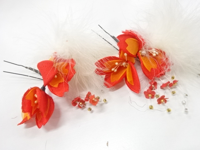 アンティーク　花髪飾り